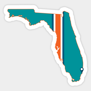 Miami Football Sticker